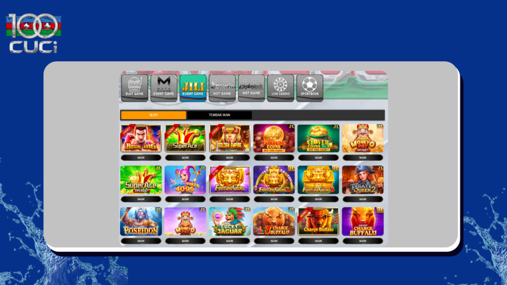 100cuci slot game online